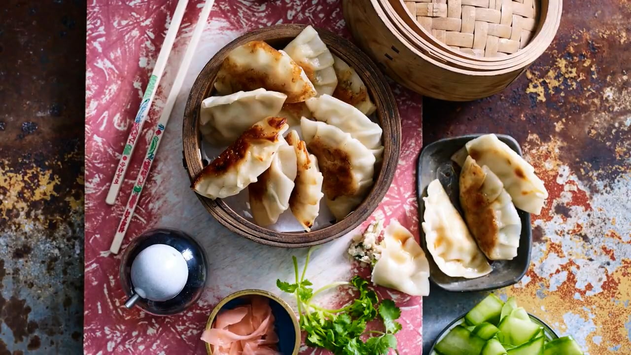 Chicken gyozas